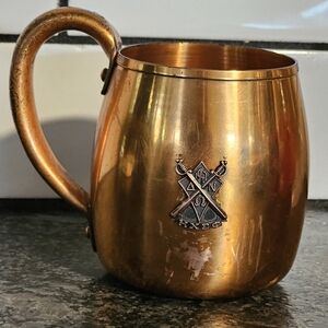 Vtg Delta Omega Nu 1947 Fraternity Solid Copper Mule Mug West Bend Aluminum USA
